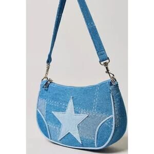 Denim Blue Private Label Blue  Shoulder Bag